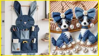 Удивительные поделки своими руками из старых джинсов ✂️ Бюджетные идеи || Преображение джинсов ✨
