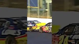 Robby Gordon pushes Jeff Gordon aside, takes lead; J. Gordon retaliates in the '01 New Hampshire 300