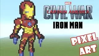 How to download iron man pixel art in Minecraft||  Shadow crate
