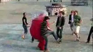 hans attacks poolaid man
