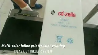 Color inkjet printer, multiple printhead combined joint print, large format printing system.