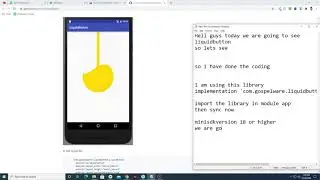 How to add LiquidButton Animation in android studio