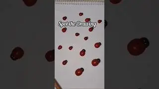 Guess the Drawing! ✍️🤔🐞Did you find Ladybug🐞. #shorts #art #drawing