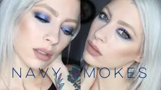 How To Make Blue Eyeshadow Wearable | Makeup Geek Navy Smokey Eye