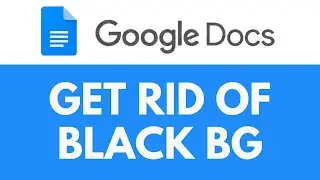 How To Get Rid of Black Background in Google Docs | Remove Black Background | Google Docs Tutorial