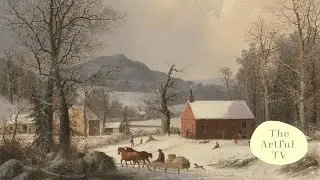 Cozy Winter Landscape for Your TV | Durrie &ldquo;Red School House&rdquo; | 3-Hour HD Gallery| The Artful TV