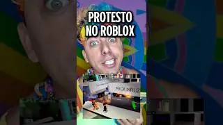 Protesto no Roblox 🪧‼️😱 #roblox #brookhaven #protesto