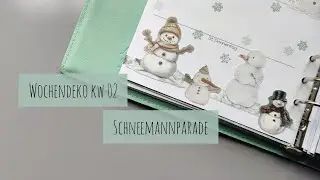 Schneemannparade | KW 02 im Filofax | dekoriat