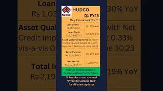 HUDCO Q1 FY2025 Results #shorts