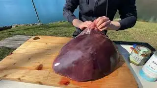 Alpine Grilling: Savory Beef Liver in the Swiss Mountains|| Switzerland Tourism 🇨🇭
