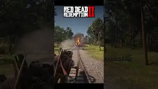 RDR 2 vs GTA 5 - who can stop train? #shorts #rdr2 #gta5 #comparison