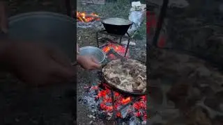 Mish qingji i pjekur ne sa&ccedil; #food #albania #albaniatravel #albanianfood #traveldestinations