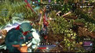 New World Bow elemental/Ice Gauntlet 1v3  Rush Outpost