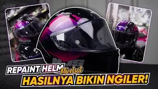 GABUNGAN STIKER + CAT BIKIN HELM ZX636 INI NAIK KELAS! | SAPPORO ULTIMATE