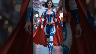 World of Supergirls! 🌏✨AI Reimagines Supergirl in 4 Nations! 🌍✨  #VIBESIUM