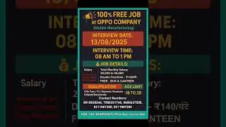 JOB INTERVIEW DETAILS FOR OPPO MOBILE COMPANY