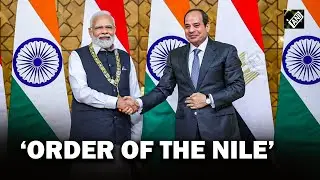 PM Modi receives Egypt&rsquo;s Highest State honour, 13th honour that countries across world have given