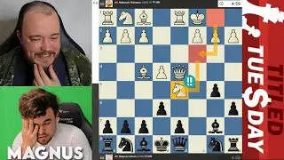 CRAZY SACRIFICE! GM Aleksandr Shimanov vs GM Magnus Carlsen
