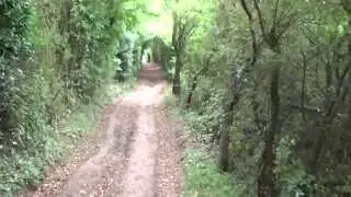 North Downs Way, Roman Road near Dover, Kent, UK