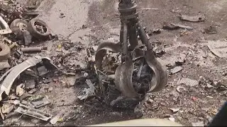 How old cars get picked apart, recycled and crushed