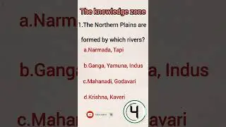 The Northern Plains of India | Formed by Which Rivers? 🌊🇮🇳#quiz#geographyquiz