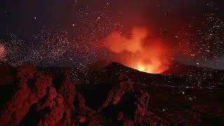 Floating Fire Embers 🌋 Deep Focus & Relaxation Ambience