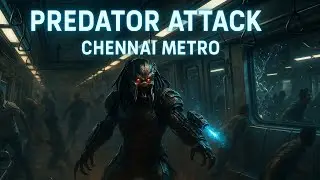 Predator Attack in Chennai Metro &ndash; Ultra Realistic Cinematic Horror Scene | AI Action Movie Shot&rdquo;
