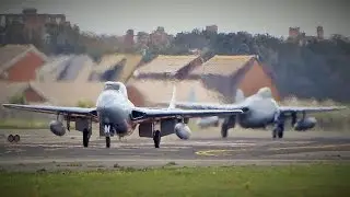 Norwegian Historical Squadron invades Blackpool Pt1 - D.H. Vampire Double! T.55(M-PX)&FB.52(K-PX)
