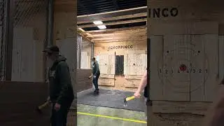 Axe throwing with Kurt/Dad