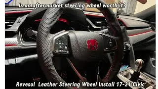 FK8 Civic Type R 10th Gen Steering Wheel Install. #FK8 #civic #typer