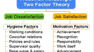 Frederick Herzberg's Motivation Hygiene (two factor) Theory
