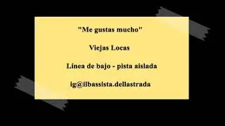 Me gustas mucho - bajo cover pista aislada