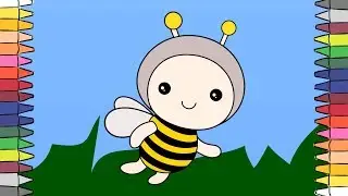 Flying Bee | #Draw & #Color | #Best #Kids #Channel