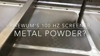 RHEWUM's 100Hz Metal Powder Screener RHEstack