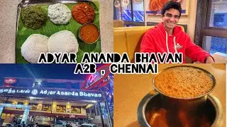 Baba KaranVeeR Tries Chennai’s Famous A2B! | Soft Idli, Sambar & South Indian Veg Feast