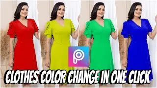 How to Change Dress/Clothes color in Picsart Photo editing||Picsart Photo editing Tutorial 7