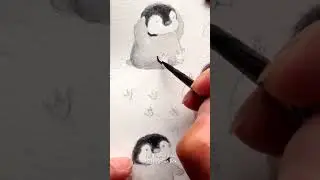 Let's Paint Cute Baby Penguins
