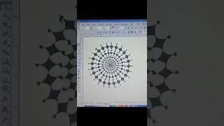 Abstract Geometric Spiral Mandala Design in Coreldraw
