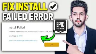 How to Fix Epic Games Error IS-0003 Install Failed (Could Not Create Directory (2025 Updated Way)