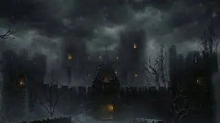 Deep Sleep ❄️ Dark Castle Blizzard Winds | 3 Hours of Eerie Snowstorm Ambience