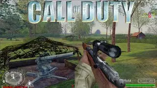Call of Duty (2003) Multiplayer Sniper Gameplay - Brecourt (32-14)