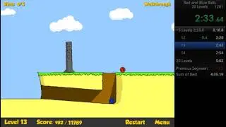 Red & Blue Balls 15 Levels Speedrun in 3:03 [WR]