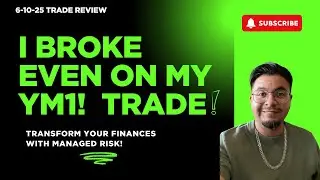 ⚖️ Breakeven Trade on YM1! | Stop Loss Hit at Entry | Risk Managed 📊