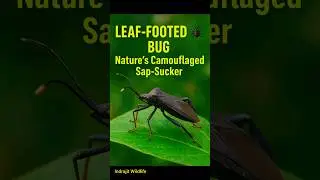 Leaf-Footed Bug 🪲 | Nature&rsquo;s Camouflaged Sap-Sucker #shorts