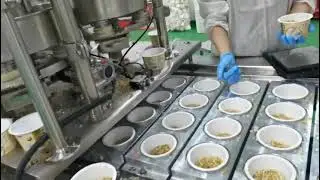 Automatic Oatmeal Cup Filling & Sealing Machine | Ready-to-Eat Oats Packaging Line (Factory Demo)