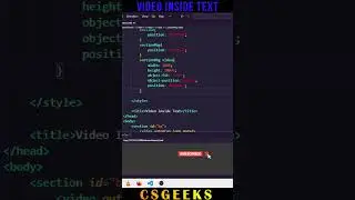 Video Inside Text in HTML