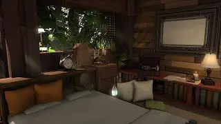 FFXIV/FF14 House/Housing-RE8(Book lover&rsquo;s vintage wooden cabin, warm and soft, no filter)