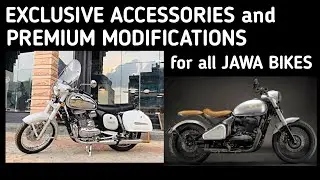 EXCLUSIVE ACCESSORIES and MODIFICATIONS FOR ALL JAWA MOTORCYCLES | JAWA BIKE ACCESSORIES
