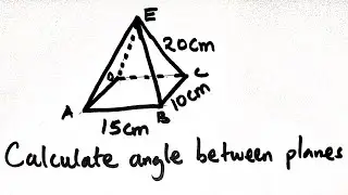 Grade 9 and 12 how to compute angle between two planes|Volume||3D pyramid |KCSE|GCSE|KJSEA