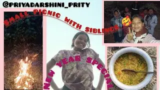 Picnic with siblings in village @priyadarshini_prity #newyear #picnic